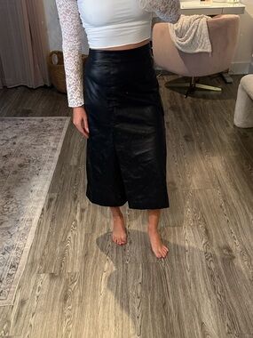 Black Leather Skirt